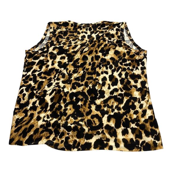 Thalia Sodi Leopard Print Tank Top Waist Tie Women’s Size Small - Picture 3 of 7